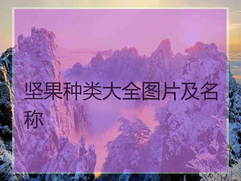 坚果种类大全图片及名称 坚果种类大全图片及名称