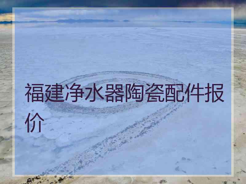 福建净水器陶瓷配件报价 福建净水器陶瓷配件报价