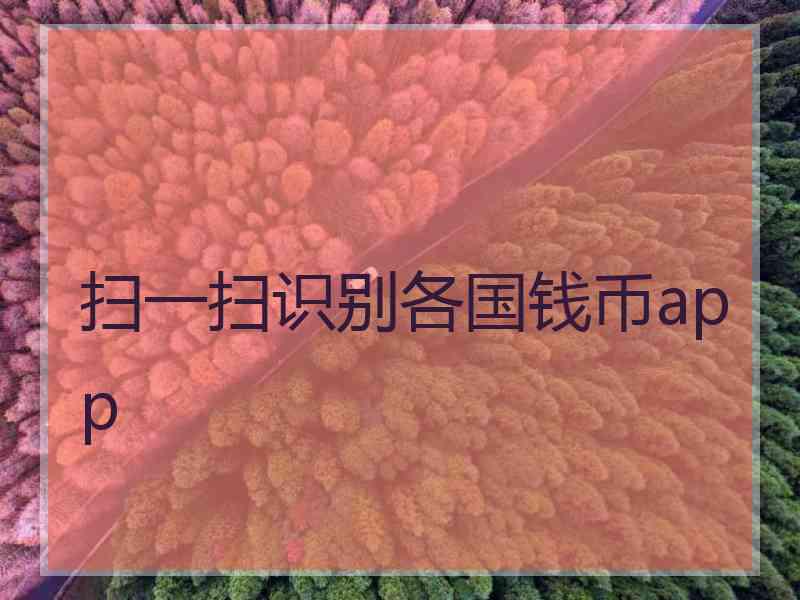 扫一扫识别各国钱币app 扫一扫识别各国钱币app