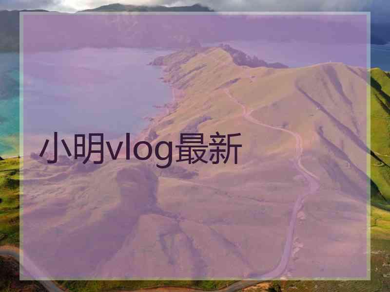 小明vlog最新 小明vlog最新