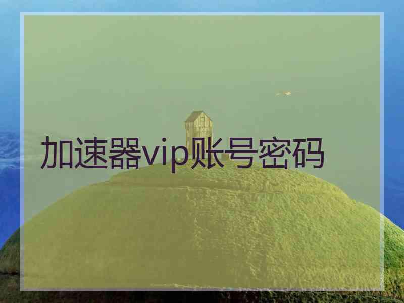 加速器vip账号密码 加速器vip账号密码