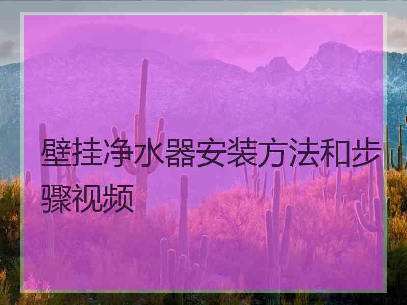 壁挂净水器安装方法和步骤视频 壁挂净水器安装方法和步骤视频