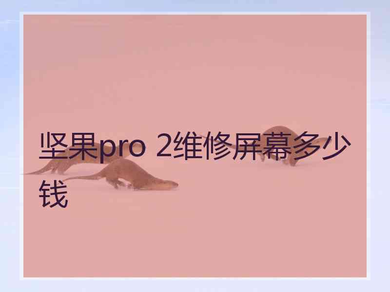 坚果pro 2维修屏幕多少钱 坚果pro 2维修屏幕多少钱
