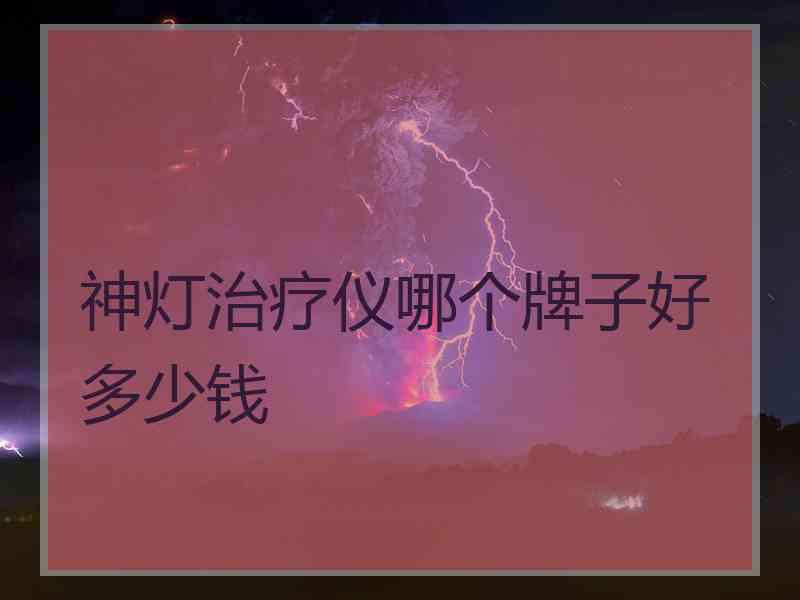 神灯治疗仪哪个牌子好多少钱 神灯治疗仪哪个牌子好多少钱