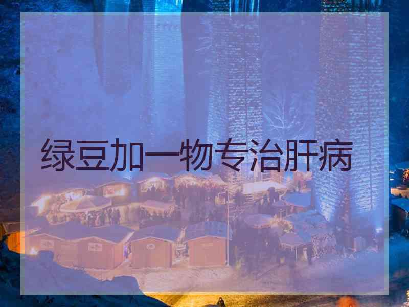 绿豆加一物专治肝病 绿豆加一物专治肝病