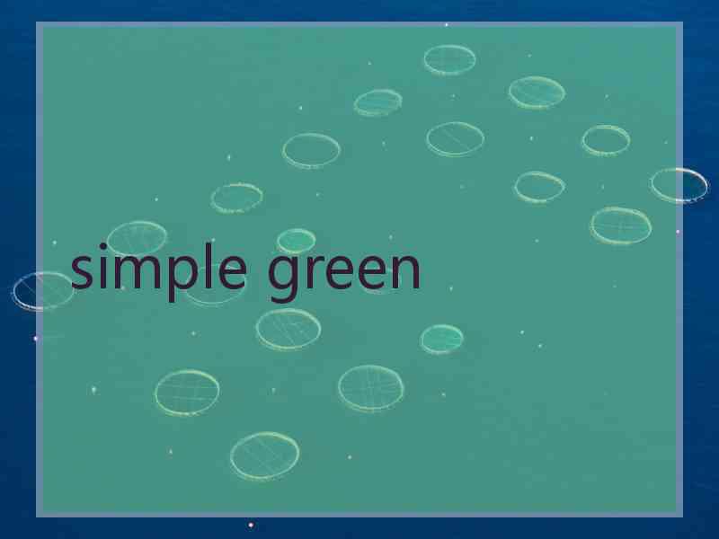 simple green simple green