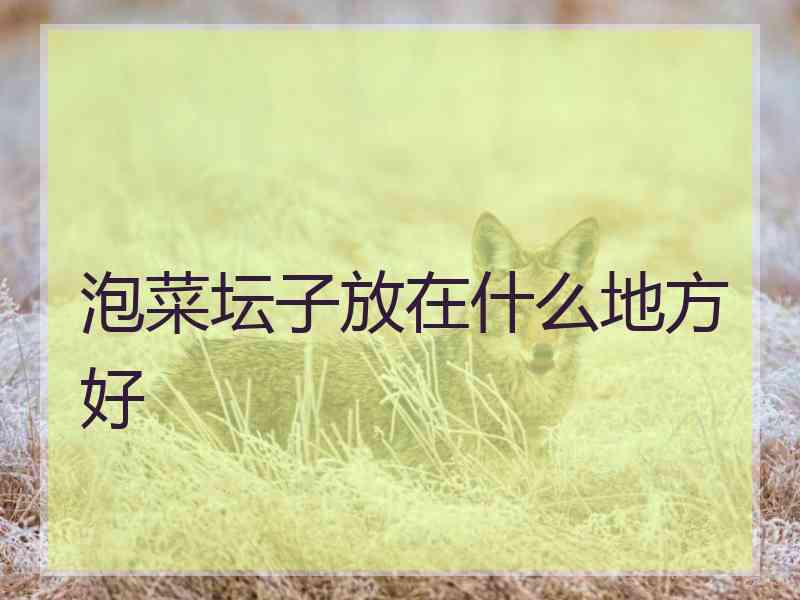 泡菜坛子放在什么地方好 泡菜坛子放在什么地方好