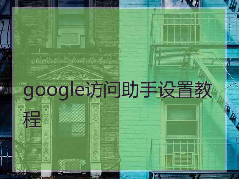 google访问助手设置教程 google访问助手设置教程