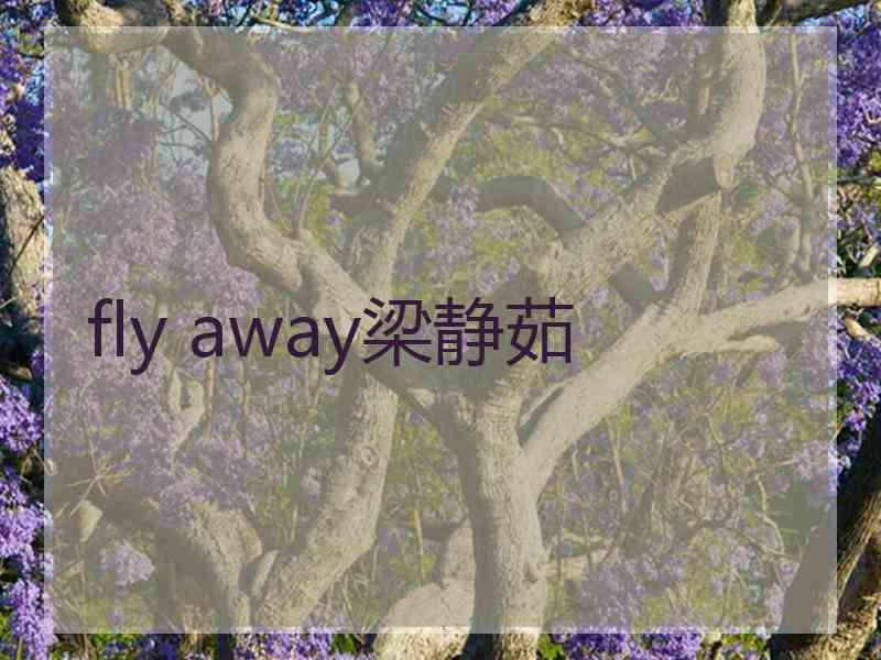 fly away梁静茹 fly away梁静茹