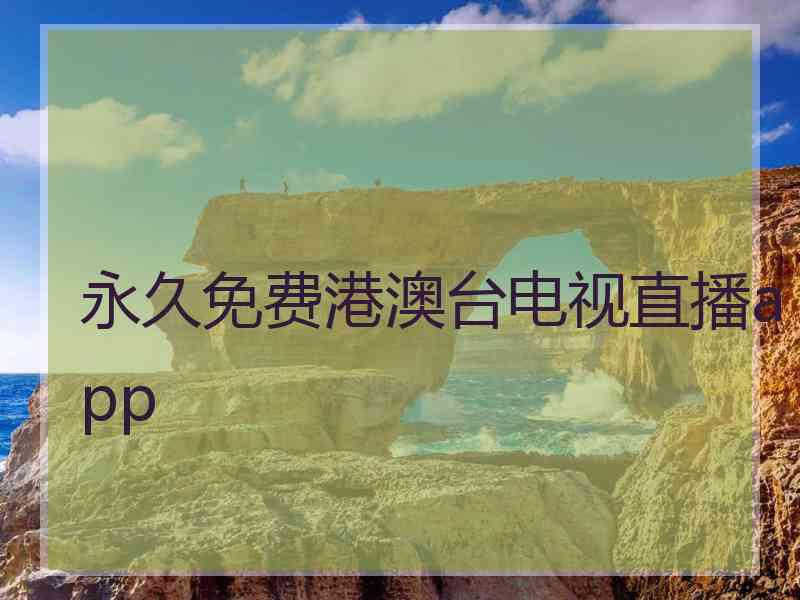 永久免费港澳台电视直播app 永久免费港澳台电视直播app