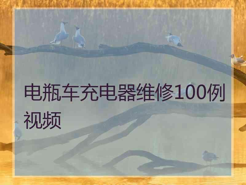 电瓶车充电器维修100例视频