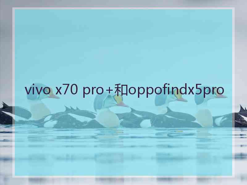 vivo x70 pro+和oppofindx5pro