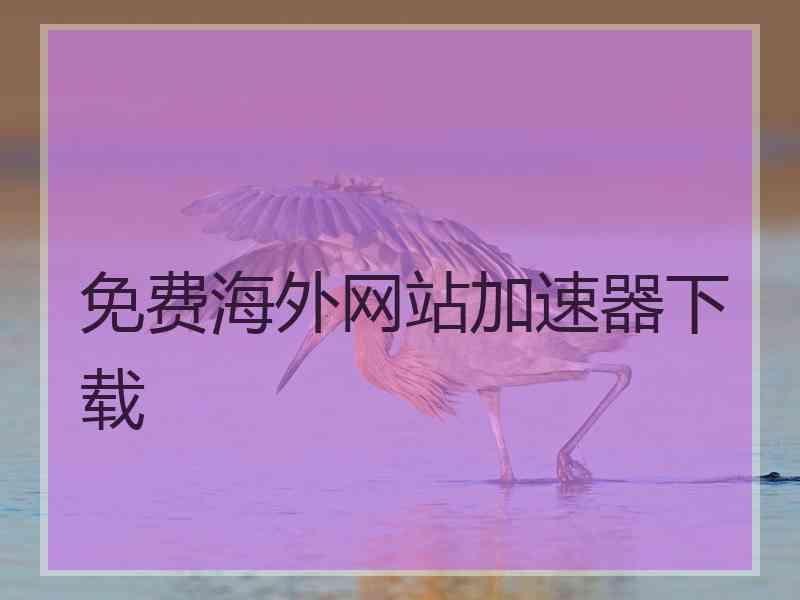 免费海外网站加速器下载