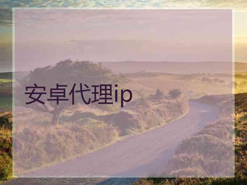 安卓代理ip