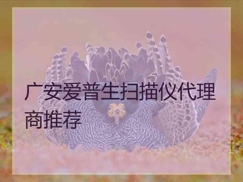 广安爱普生扫描仪代理商推荐