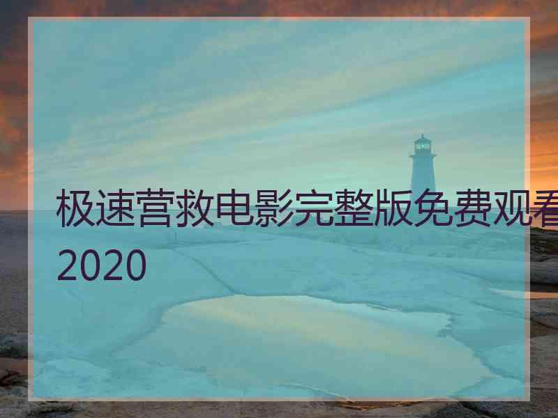 极速营救电影完整版免费观看2020