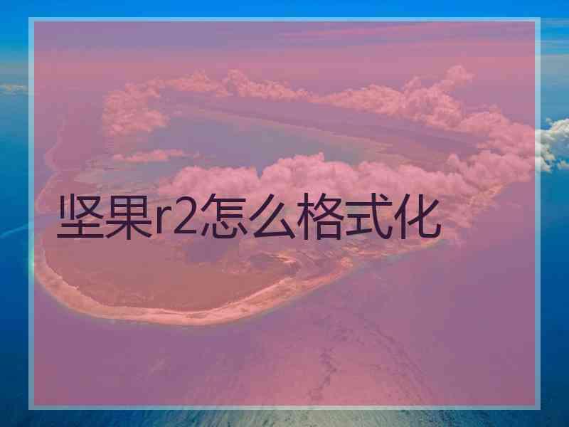 坚果r2怎么格式化