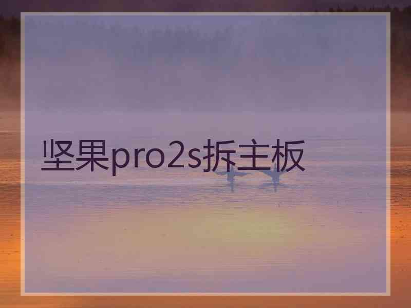 坚果pro2s拆主板