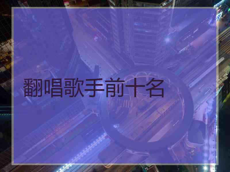 翻唱歌手前十名