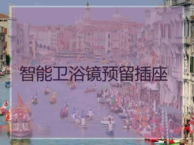 智能卫浴镜预留插座