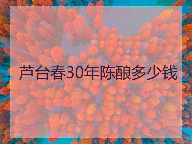芦台春30年陈酿多少钱