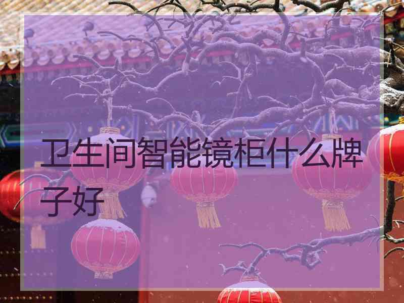 卫生间智能镜柜什么牌子好