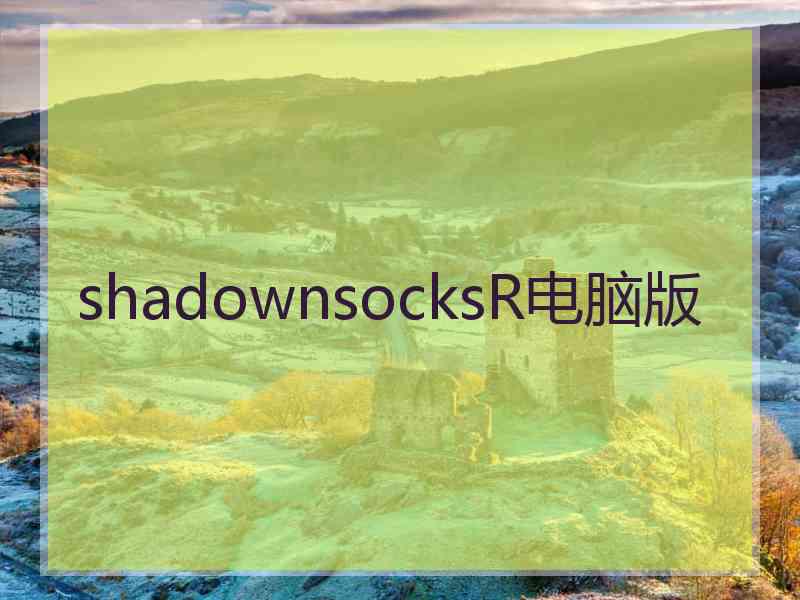 shadownsocksR电脑版