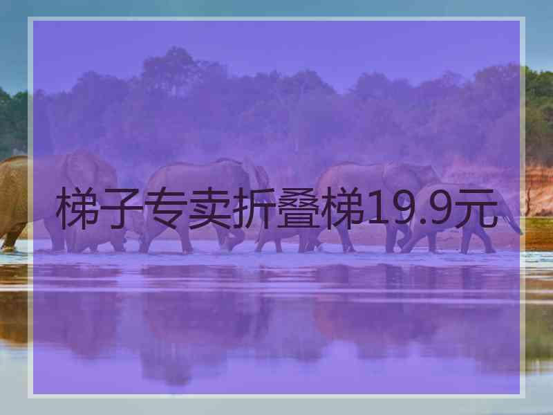 梯子专卖折叠梯19.9元