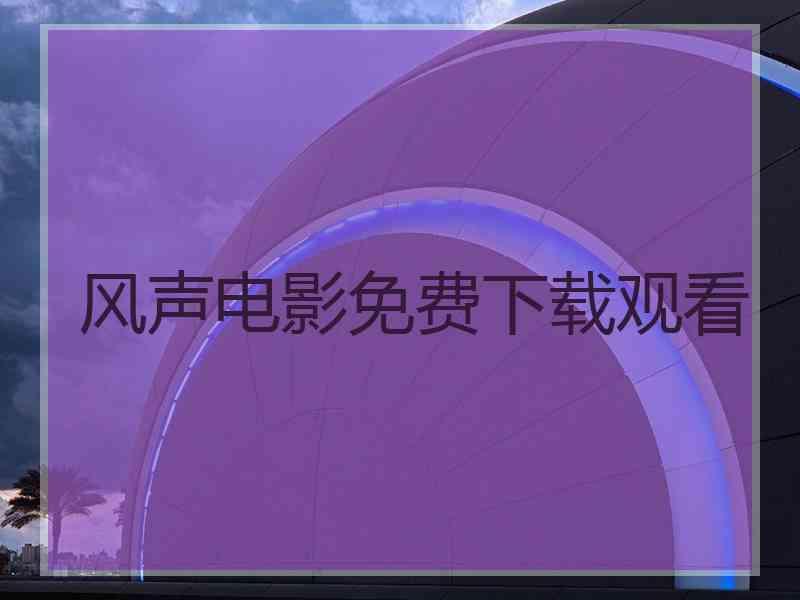 风声电影免费下载观看