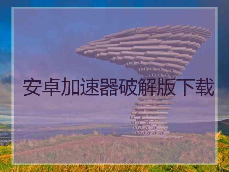 安卓加速器破解版下载