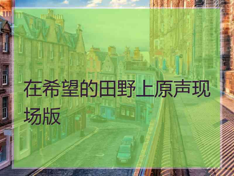 在希望的田野上原声现场版