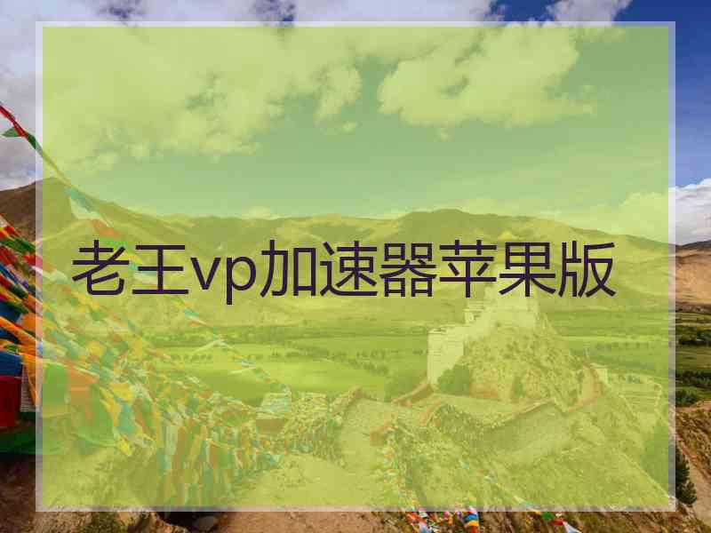 老王vp加速器苹果版