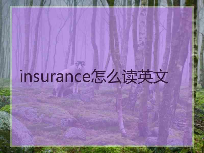 insurance怎么读英文