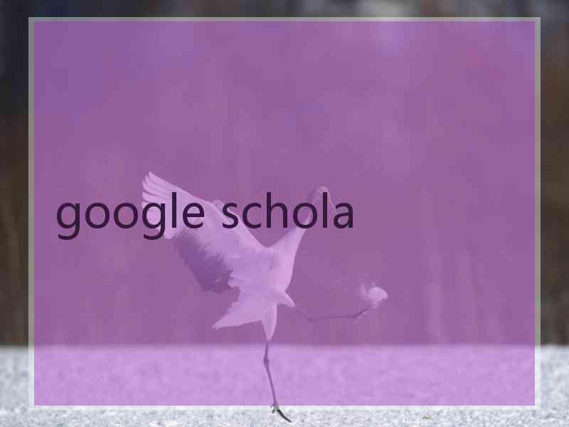 google schola