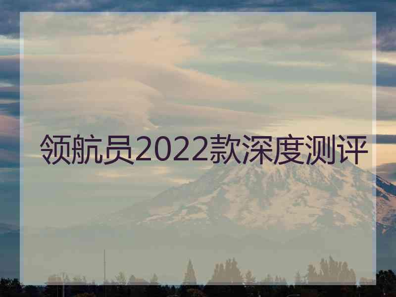 领航员2022款深度测评