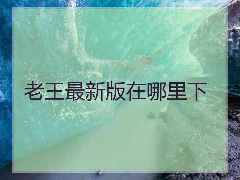 老王最新版在哪里下