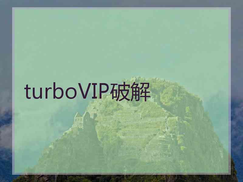 turboVIP破解