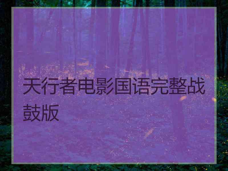 天行者电影国语完整战鼓版