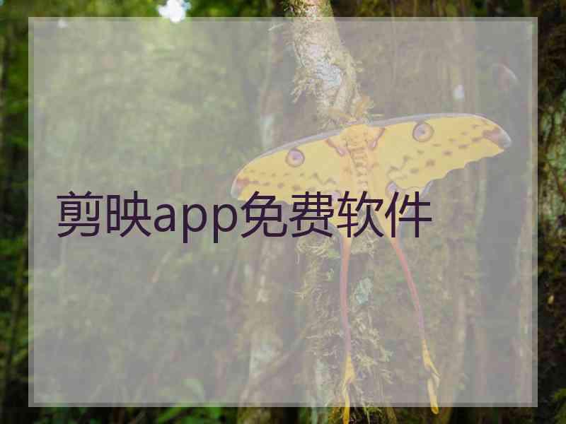 剪映app免费软件