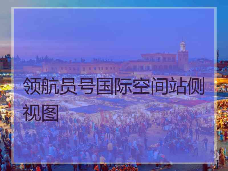 领航员号国际空间站侧视图