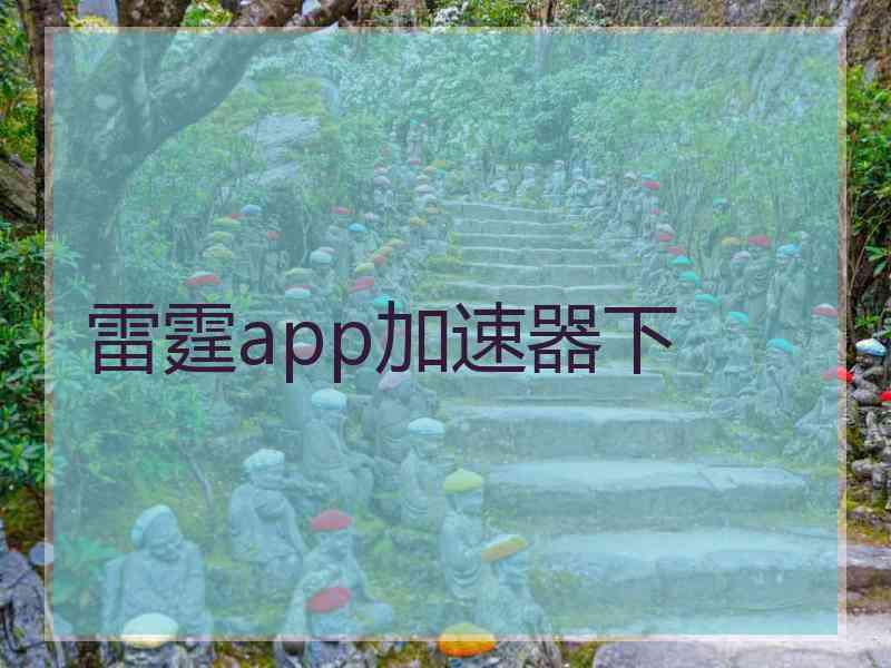 雷霆app加速器下