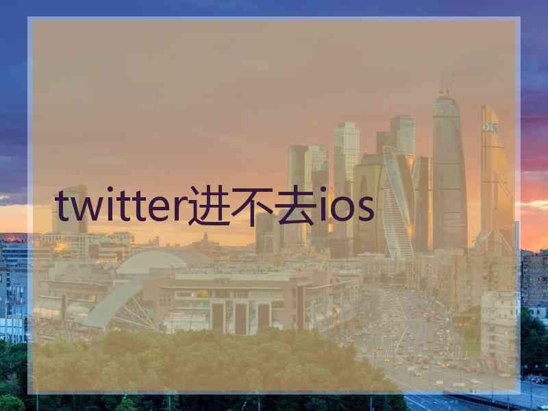 twitter进不去ios