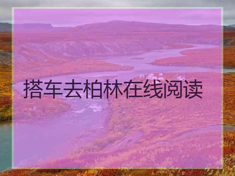 搭车去柏林在线阅读