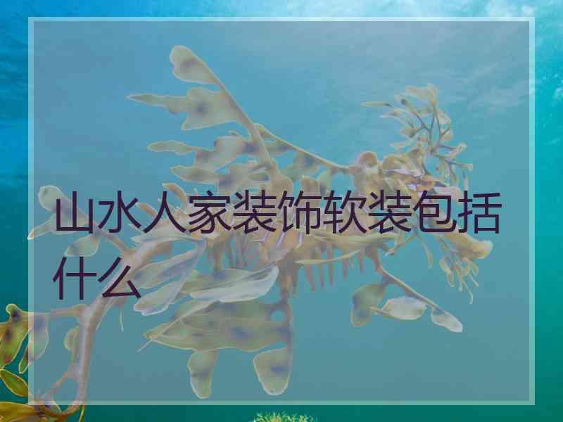 山水人家装饰软装包括什么