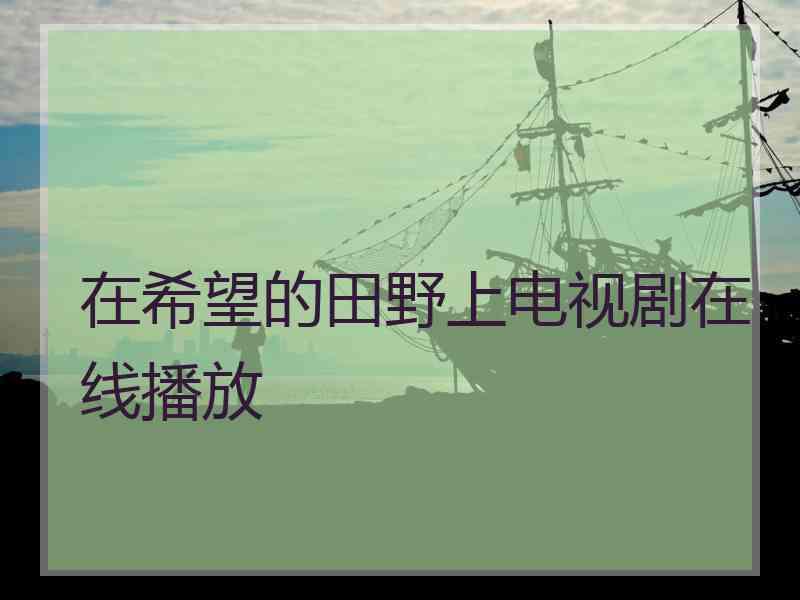 在希望的田野上电视剧在线播放