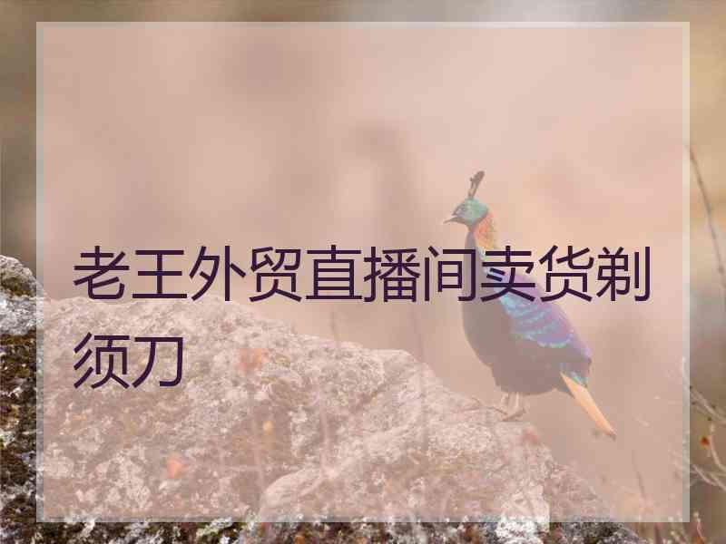 老王外贸直播间卖货剃须刀