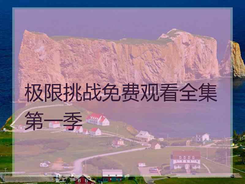 极限挑战免费观看全集第一季