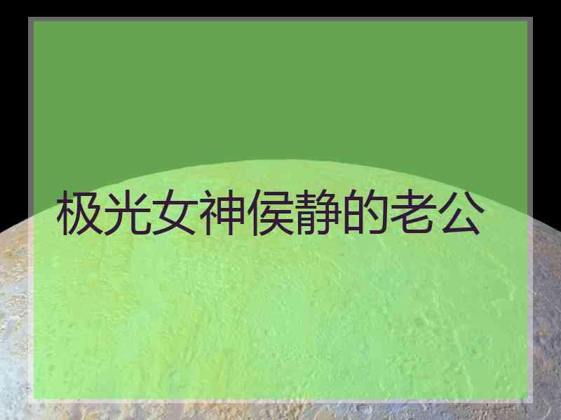 极光女神侯静的老公