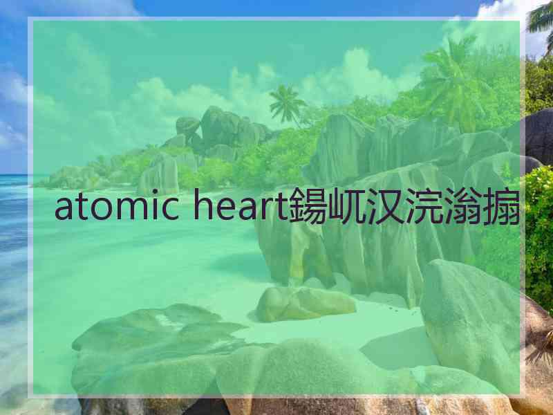 atomic heart鍚屼汉浣滃搧