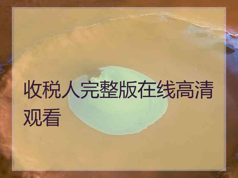 收税人完整版在线高清观看
